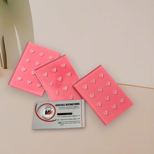 Placas de Pestañas Profesionales con Diseño de Corazón de Diamantes, Marca Privada, Reutilizables, Ecológicas, de Acrílico, para Extensión de Pestañas - Product Image 4