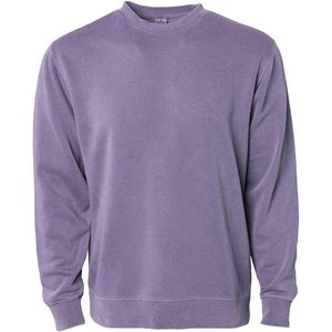 2025 Sudadera de cuello redondo teñida con pigmento para hombre Midweight PRM3500 Talla L Color ciruela - Product Image 1