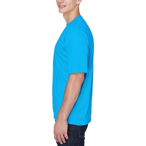 Camiseta de Manga Corta para Hombre, Cuello Redondo, Color Sólido, Corte Regular, Informal, Tejido de Punto, Algodón Transpirable, Diseño Liso - Product Image 5