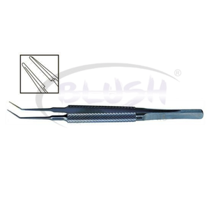 Pinces de ligature Girard 0,25 mm en titane angulées pour microchirurgie ophtalmique par Blush Surgical - Product Image 1