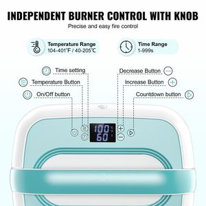 Pressa a Caldo Portatile 12 x 10 Pollici con Doppio Tubo Riscaldante e Controllo Preciso della Temperatura per Trasferimento su Magliette - Product Image 4