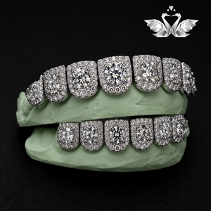Premium <b>Iced</b> <b>Out</b> Miami Cuban Link <b>Chain</b> 925 Silver Moissanite Hip Hop Necklace for Men - Product Image 2