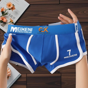 Calzoncillos bóxer premium para hombre con logotipo personalizado en la cintura |   Ropa Interior de Secado Rápido con Estampado Digital Tejida en Algodón 100% |   Suministro ODM Transpirable - Product Image 4