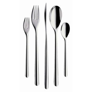Elegante juego de cubiertos de acero inoxidable para comedor, cuchara, tenedor, cuchillo, para hotel, restaurante, bodas, eventos de catering - Product Image 5