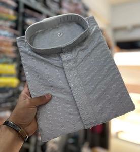 Ensemble Kurta Pyjama pour Homme en Coton et Lin de Qualité Supérieure, Respirant, Vêtement Ethnique pour Usage Quotidien et Festif, Disponible au Meilleur Prix du Marché - Product Image 1