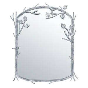 Miroir mural en métal fait main de qualité supérieure, miroir d'appoint moderne et luxueux pour hôtel, maison, chambre, bureau, couloir, intérieur - Product Image 2