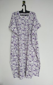 Indian Handmade Cotton Kaftan Dress <b>Beach</b> Cover Up Relaxed Fit <b>Kimono</b> Robe - Product Image 3