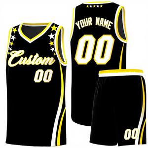 Maillot de basket personnalisable de haute qualité, ensemble uniforme de basket personnalisé, séchage rapide, respirant, pour adultes grandes tailles - Product Image 1