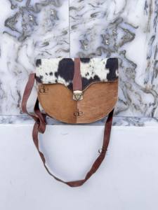 Sac à bandoulière pour femme en cuir de vachette véritable, style western, nouveau design, sac à main bohème élégant multi-usages - Product Image 4