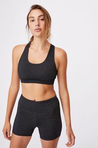 Ensemble de vêtements de sport pour femmes en tricot, haut court à manches courtes, short au-dessus du genou, couleur unie, respirant, sportif, pour la gym et le yoga - Product Image 1