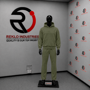 Conjunto de Sudadera con Capucha Oversize Premium Olive para Hombre, Sudadera Pullover y Pantalones Jogger, Ropa Deportiva Casual Urbana al por Mayor - Product Image 3