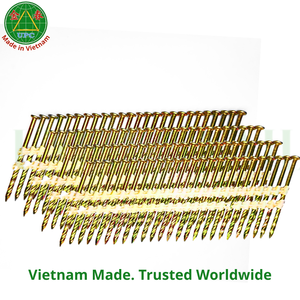 2-3/8 Inch Steel Strip Framing <b>Nails</b> with Flat/Checkered Head Easy Loading Faster Work from Vietnam | Clavos en tira plástica - Product Image 1