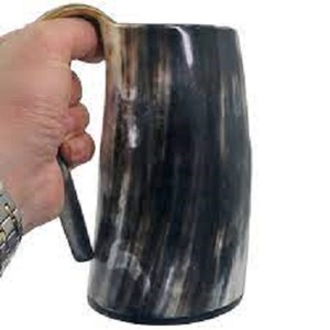Tazas de Cuerno Natural Ecológicas para Beber Cerveza o Champán, con Logotipo Personalizado Impreso, de Alta Calidad y Duraderas, con Diseño de Ángel, Amor y Animales - Product Image 2