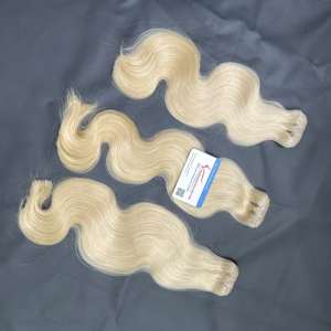 Gran oferta 100% extensiones de cabello humano Bodywave trama sedoso suave sin enredos listo para enviar gran stock - Product Image 4