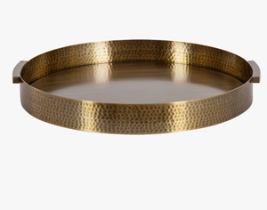 Meuble de rangement en aluminium artisanal et créatif pour salon, plateau en métal, décoration française pour table de bureau ou de salon - Product Image 2