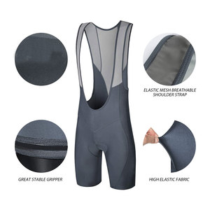 Nouveaux shorts de cyclisme à bretelles de couleur unie, fabriqués au Pakistan, en vente - Product Image 2