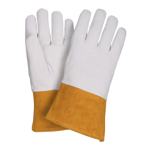 Guantes de trabajo industriales para soldador, resistentes, de última tendencia, con palma y pulgar reforzados, guantes de trabajo para soldadura TIG/MIG - Product Image 2