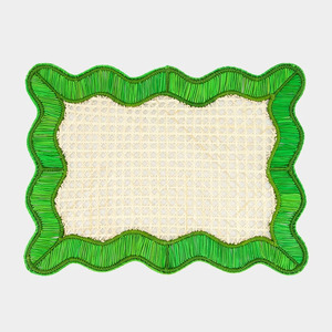 Handwoven Rectangular Rattan Charger <b>Plates</b> Boho Rattan Placemat OEM Accepted Wicker Charger <b>Plate</b> From Vietnam - Product Image 5