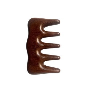 Peine de Bambú Ecológico con Dientes de Acero Inoxidable, Diseño Moderno para Niños y Adultos, Tamaño Grande, Masaje de Meridianos, Dientes Anchos - Product Image 1
