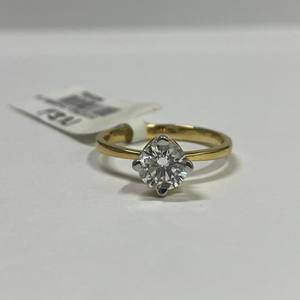 Exclusive 0.95 CT Round <b>Diamond</b> Ladies <b>Ring</b> 18K Yellow Gold Real Lab Grown IGI Certified VS Unique Anniversary - Product Image 6