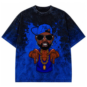 เสื้อยืดสตรีทแวร์ลายกราฟิกพิมพ์ DTG เสื้อยืดเปล่าไซส์ใหญ่ เสื้อผ้าผู้ชาย เสื้อยืดฟอกสี เสื้อยืดผู้ชายแบบสั่งทำ เสื้อยืดวินเทจทรงโอเวอร์ไซส์ - Product Image 2