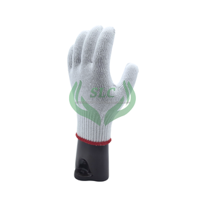 Guantes de trabajo de punto de algodón antideslizantes óptimos Guantes de seguridad para trabajadores de la construcción de construcción industrial de uso general - Product Image 1