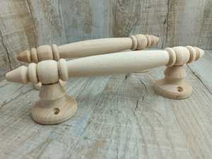 Premium handcrafted wooden <b>door</b> <b>handles</b> in natural wood, durable stylish design perfect for home decor and furniture use. - Product Image 6