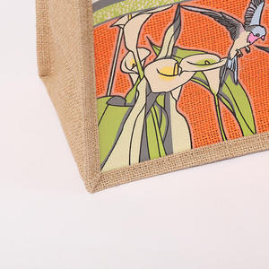 Large Capacity Jute Picnic Tote <b>Bag</b> for Grocery Beach and Outdoor Activities - Product Image 6