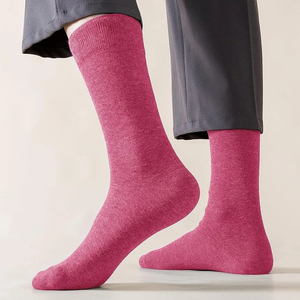 Chaussettes de travail Harry Johnson, grises unies, en mélange de coton respirant, tricotées, pour adultes, style décontracté d'automne, fabrication ODM - Product Image 4