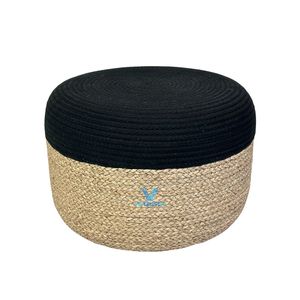 Puf de hierba marina de gran venta, asiento otomano tejido naturalmente para decoración del hogar estilo bohemio, fabricante mayorista - Product Image 5