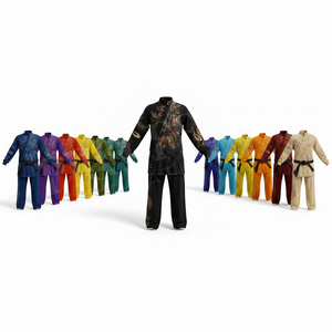 Uniforme de Karate Personalizado para Artes Marciales, Diseño Impreso en Toda la Superficie, Uniforme Cómodo y Moderno para Entrenamiento de Taekwondo y Judo - Product Image 1
