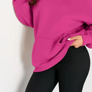 Pull à Capuche Oversize Femme en Polyester/Coton pour l'Hiver, Manches Longues, Imprimé sur le Devant, Style Décontracté et Sportif – Grande Vente - Product Image 6
