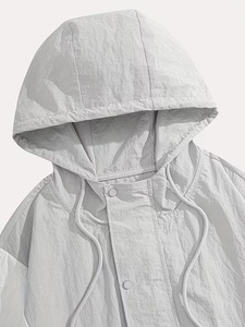 Top Quality <b>Men's</b> Breathable Windproof Outdoor Windbreaker <b>Jackets</b> For <b>Men</b> High Quality Custom Windbreaker Polyester Material - Product Image 6