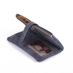 Unisex Genuine Leather Slim Long Zipper Clutch <b>Wallet</b> Vintage Style Daily Use Cash & <b>Card</b> Storage Customizable Size Logo - Product Image 5