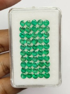Esmeralda Verde Colombiana Natural de 7mm, Corte Redondo, Certificada, Lote de Piedras Preciosas Sueltas, Precio al por Mayor para Fabricación de Joyería - Product Image 6