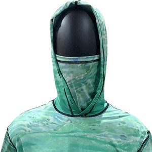 Sudadera con Capucha de Pesca Unisex de Forro Polar con Estampado Digital UPF 35 Anti-UV de Manga Larga, Diseño Sólido para Actividades al Aire Libre - Product Image 6