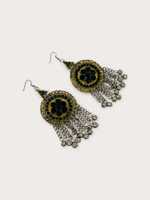 Service OEM, designs personnalisés, fabrication artisanale, acier inoxydable de haute qualité, bijoux vintage afghans pour femmes, collier et boucles d'oreilles pour adultes