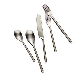 New Design Royal Cutlery Set Stainless Steel Silver Finished Cutlery With Rectangular Design Handle for Home - Product Image 1