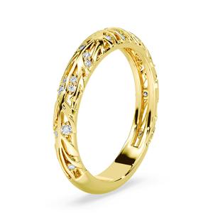 Anillo de Filigrana con Pétalos de Inspiración Vintage para Mujer, Joyería Floral Elegante para Bodas, Aniversarios y Regalos - Product Image 4