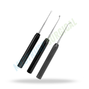 Curettes coniques à anneau, longueur totale 15 pouces, manche 9 pouces, instrument chirurgical de neurochirurgie, curette osseuse pour chirurgie de la colonne vertébrale - Product Image 3