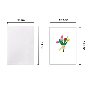 Tarjeta de Felicitación Hecha a Mano de Papel Origami con Diseño 3D de Vagón de Pansies, Fabricada en Vietnam, Venta al por Mayor ODM/OEM - Product Image 2