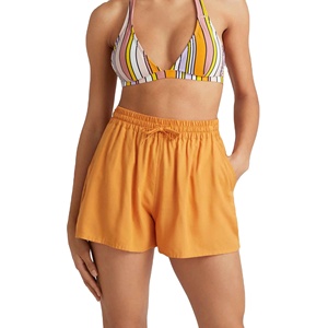 Shorts de Playa Casuales y Elegantes para Verano, Cintura Elástica, Tela Ligera y Suave, Ideal para Vacaciones y Viajes, Shorts de Playa para Mujer - Product Image 1