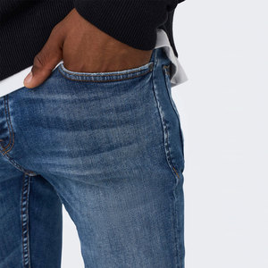 Pantalon en jean délavé personnalisé 100 % haute qualité pour homme – Jean droit tendance en denim uni pour homme en promotion - Product Image 5