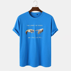 เสื้อยืดผู้ชายขายส่งปี 2026 ดีไซน์ล่าสุด ผ้าฝ้าย 100% เสื้อยืดแฟชั่นผู้ชาย สวมใส่สบาย รับผลิตตามแบบ แบรนด์ สี และโลโก้ตามสั่ง - Product Image 1