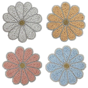 Handmade <b>Beaded</b> Embroidery <b>Coaster</b> with Custom Design & Color - Product Image 5
