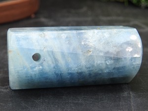 Colgante de aguamarina tallada lateralmente - Gema natural - Pulido liso - Forma elegante - Piedra suelta hecha a mano - PMEGEMSBEADS CJ1-35-40MM - Product Image 5