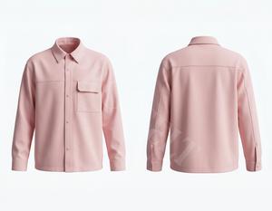 Chemise habillée décontractée à manches longues boutonnée de haute qualité, style streetwear professionnel, avec poche poitrine surdimensionnée et tissu doux - Product Image 6