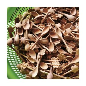 Cuillères à thé en bois, design minimaliste, poignée créative, non toxiques, lavables au lave-vaisselle, accessoires de cuisine écologiques, cadeaux - Product Image 1