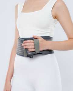 Ceinture de maternité indonésienne de qualité supérieure, solide, à double velcro, respirante, lavable, en polyester et éponge, confortable pour les femmes enceintes - Product Image 3