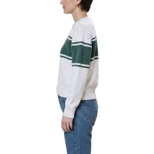 Suéter de Punto de Manga Larga con Cuello Redondo, 100% Algodón, Ropa Casual para Mujer, Top de Punto de Alta Calidad - Product Image 3